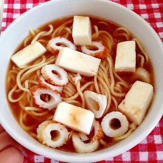 竹輪とはんぺんのラーメン♡